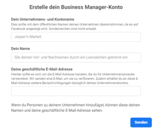 Facebook Business Manager Konto Erstellen