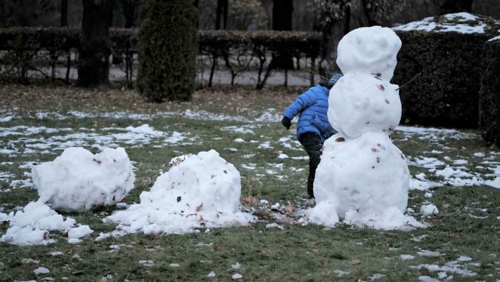 Schneemann in Schönbrunn