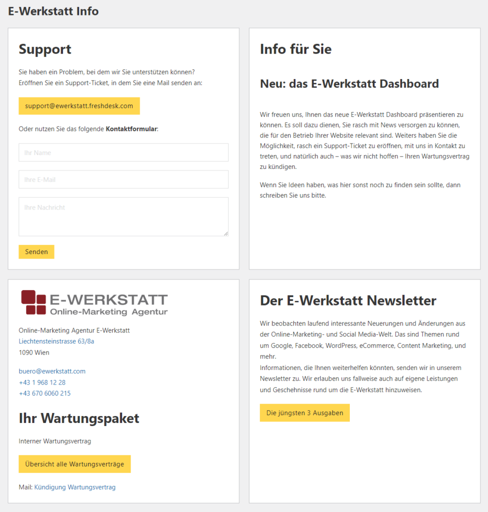 E-Werkstatt Info