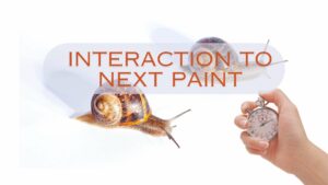 Core Web Vitals-Messwert Interaction to Next Paint (INP)