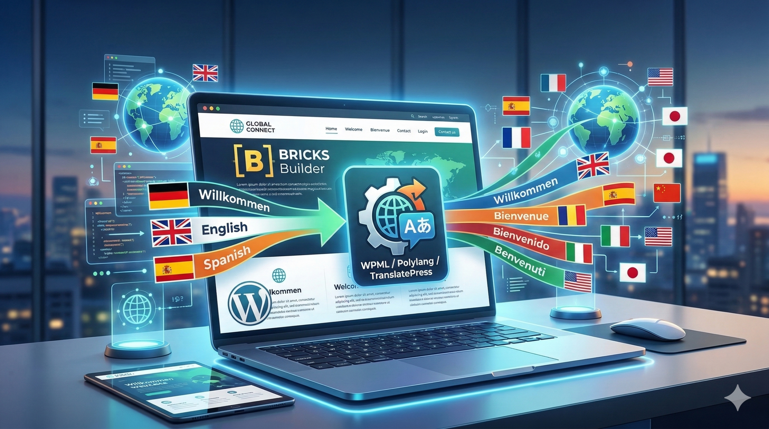Übersetzungen von WordPress/Bricks Builder Websites: Die besten Wege zur mehrsprachigen Website